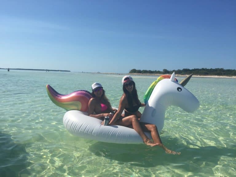 Bachelorette Party on a Sandbar Charter